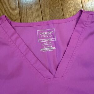 Cherokee Workwear Revolution WW620 Sweet Berry XL Scrub Top